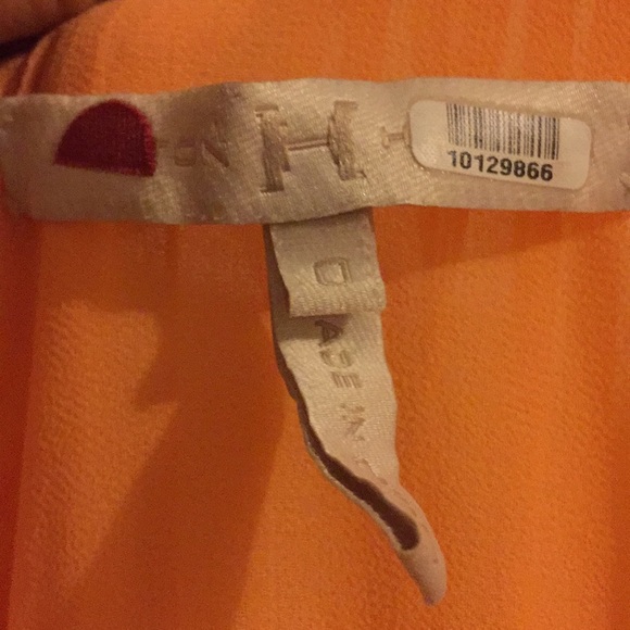 Halston Dress Size 0 orange-peach - Picture 4 of 8